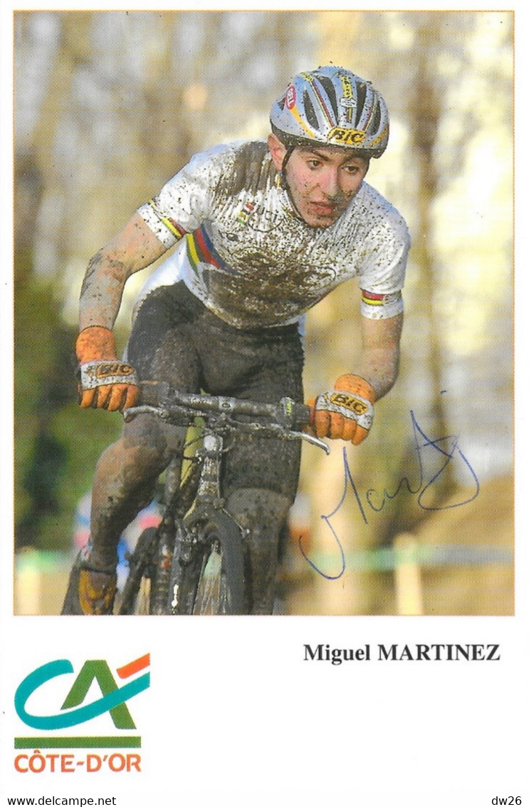 Cyclisme - Miguel Martinez, Cycliste Champion Olympique Et Du Monde De VTT 2000 - Equipe Sunn-Nike - Carte Dédicacée - Wielrennen