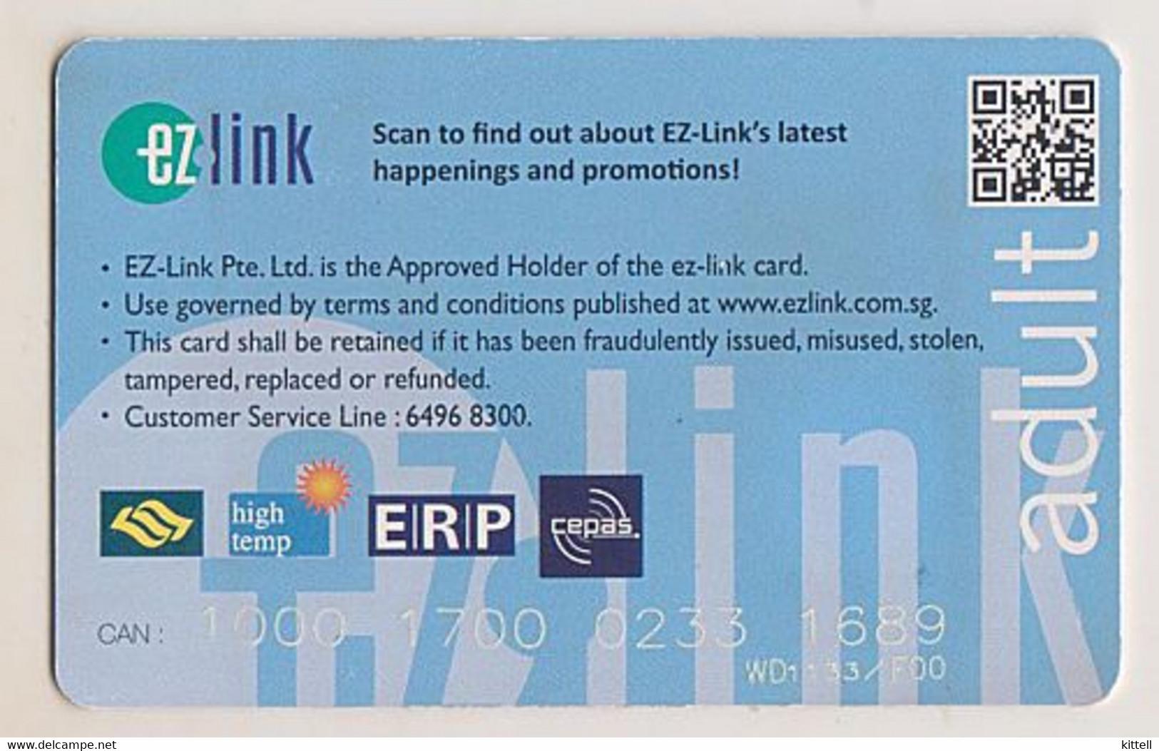 Singapore Travel Transport Card Subway Train Bus Ticket Ezlink Used Gudetama - Mondo