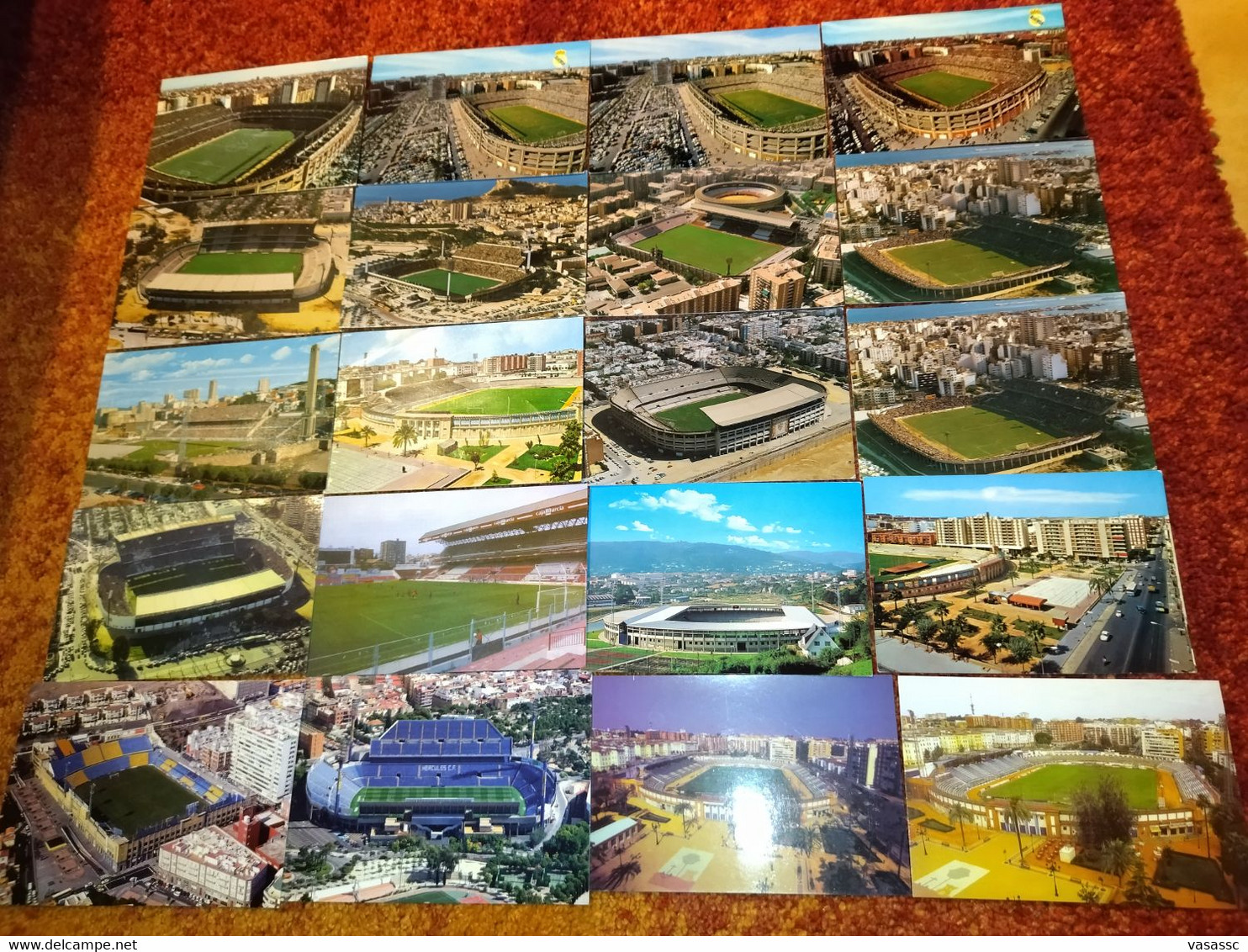 61 Pieces Spain,espagnol Stadium Postcards,cartes De Stade,cartoline Stadio,postal Estadio - Calcio