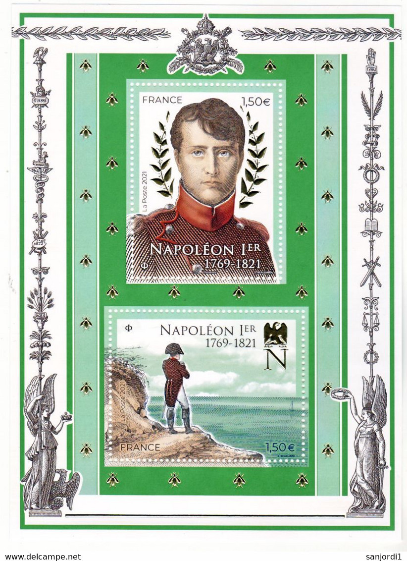 France 5485/5486 2021 NAPOLEON Ier F  2021  Neuf ** TB MNH Sin Charnela Faciale 3 - Ongebruikt