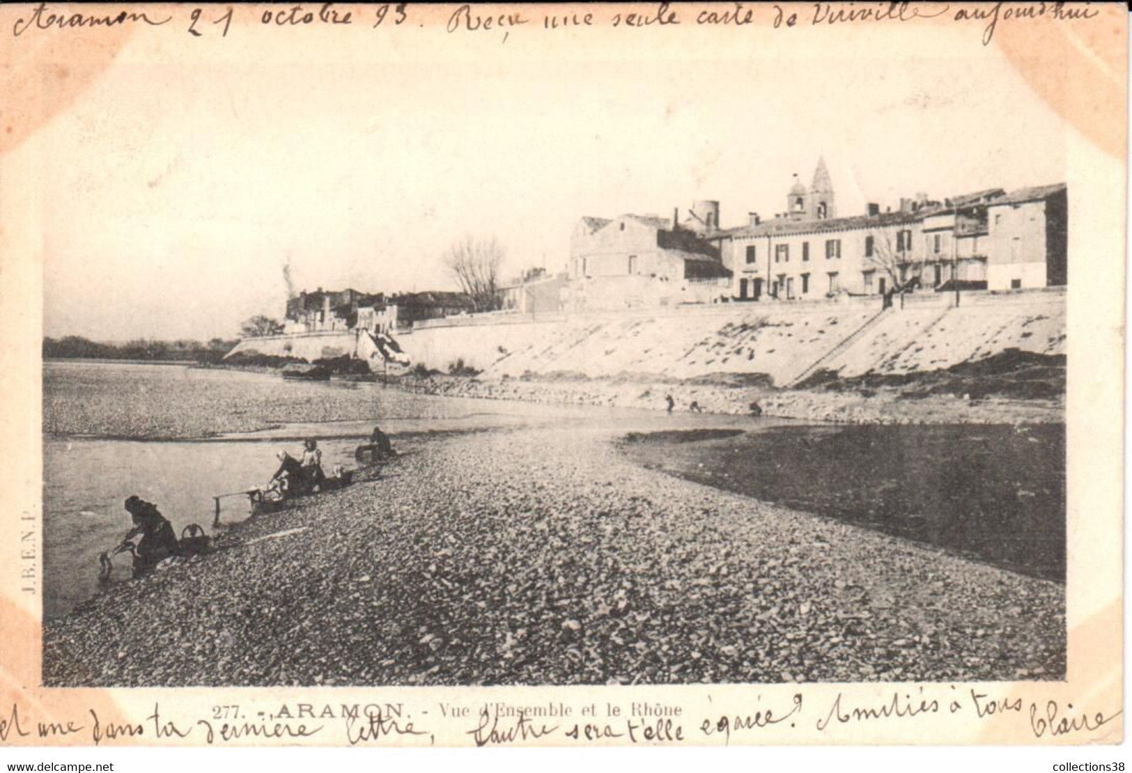 Aramon  - Vue D'Ensemble Et Le Rhône - Aramon