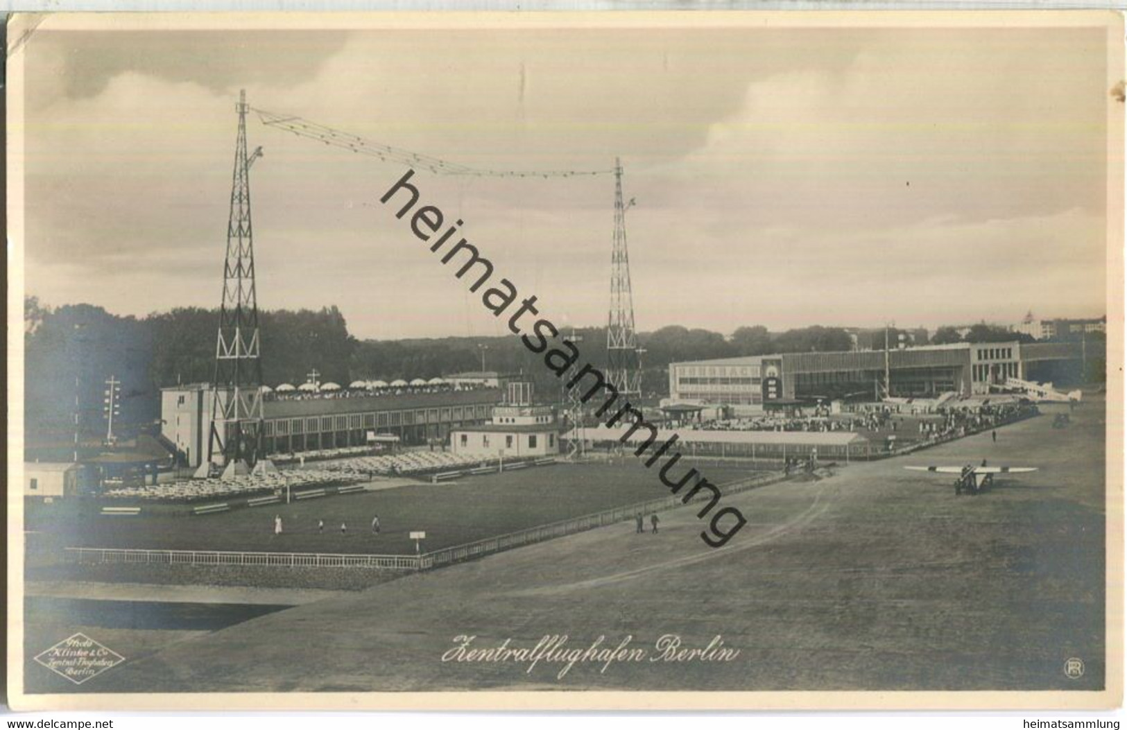 Berlin - Zentralflughafen - Fliegeraufnahme Von Der Anfahrtsseite - Keine AK-Einteilung - Photo Klinke & Co. - Tempelhof