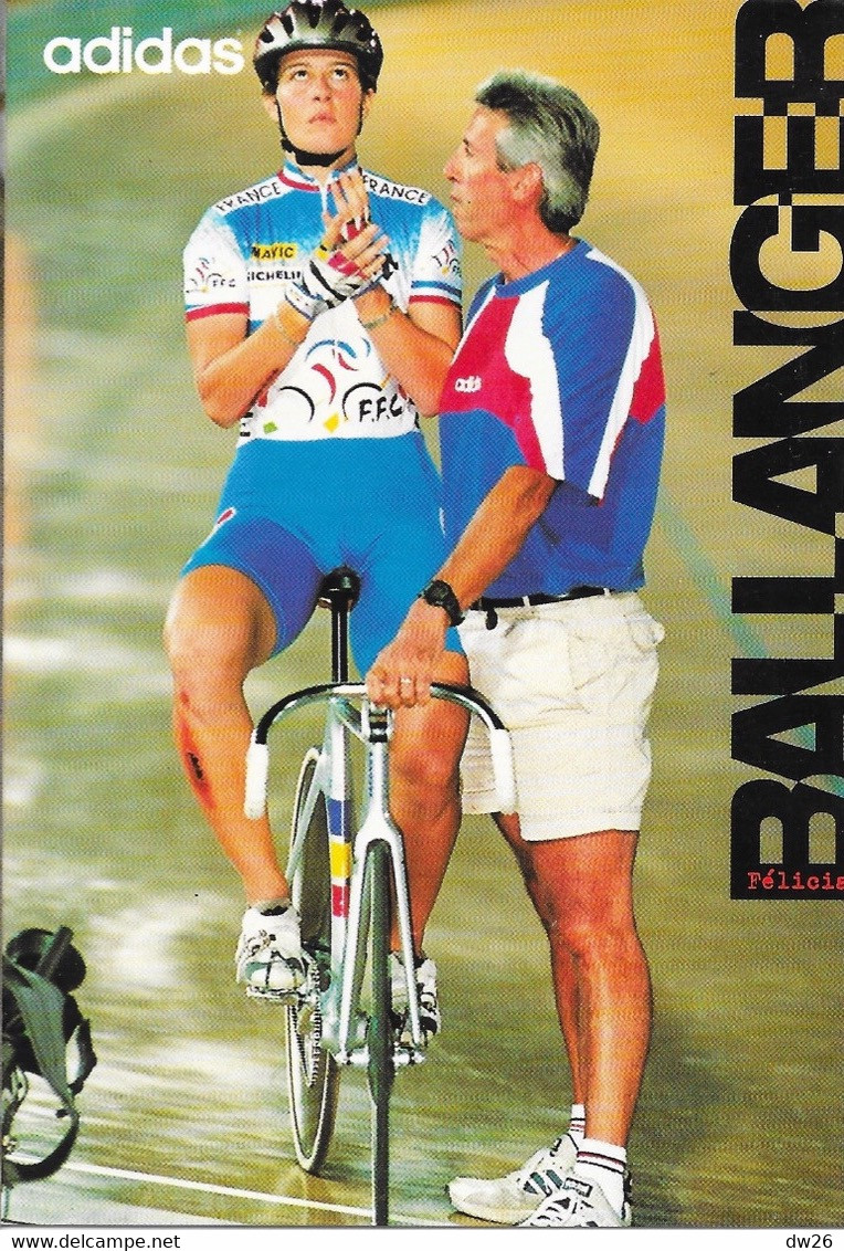 Cyclisme - Félicia Ballanger, Cycliste Championne Du Monde De Vitesse 1995 (avec Daniel Morelon) Adidas Training Team - Wielrennen