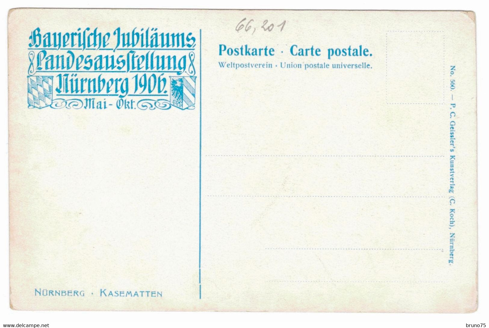 KLEY - NÜRNBERG - Kasematten - 1906 - Kley