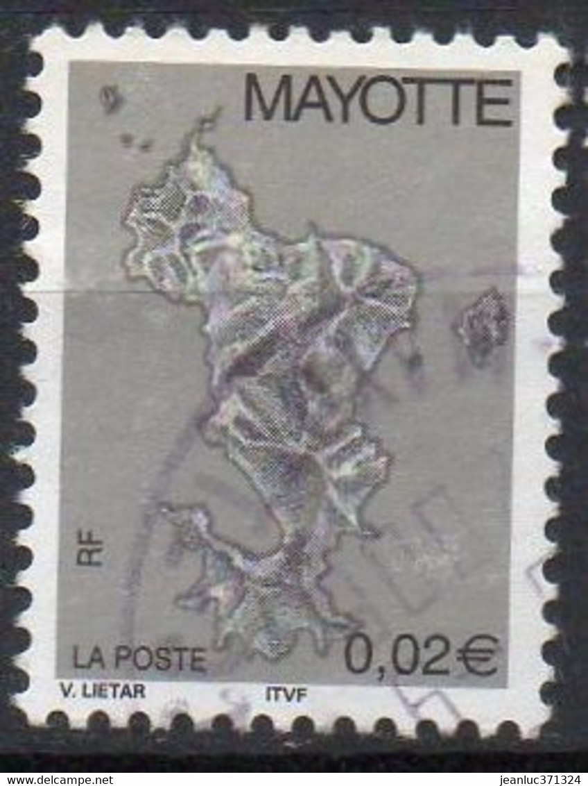 MAYOTTE N° 151 O Y&T 2004 Carte De L'île - Oblitérés