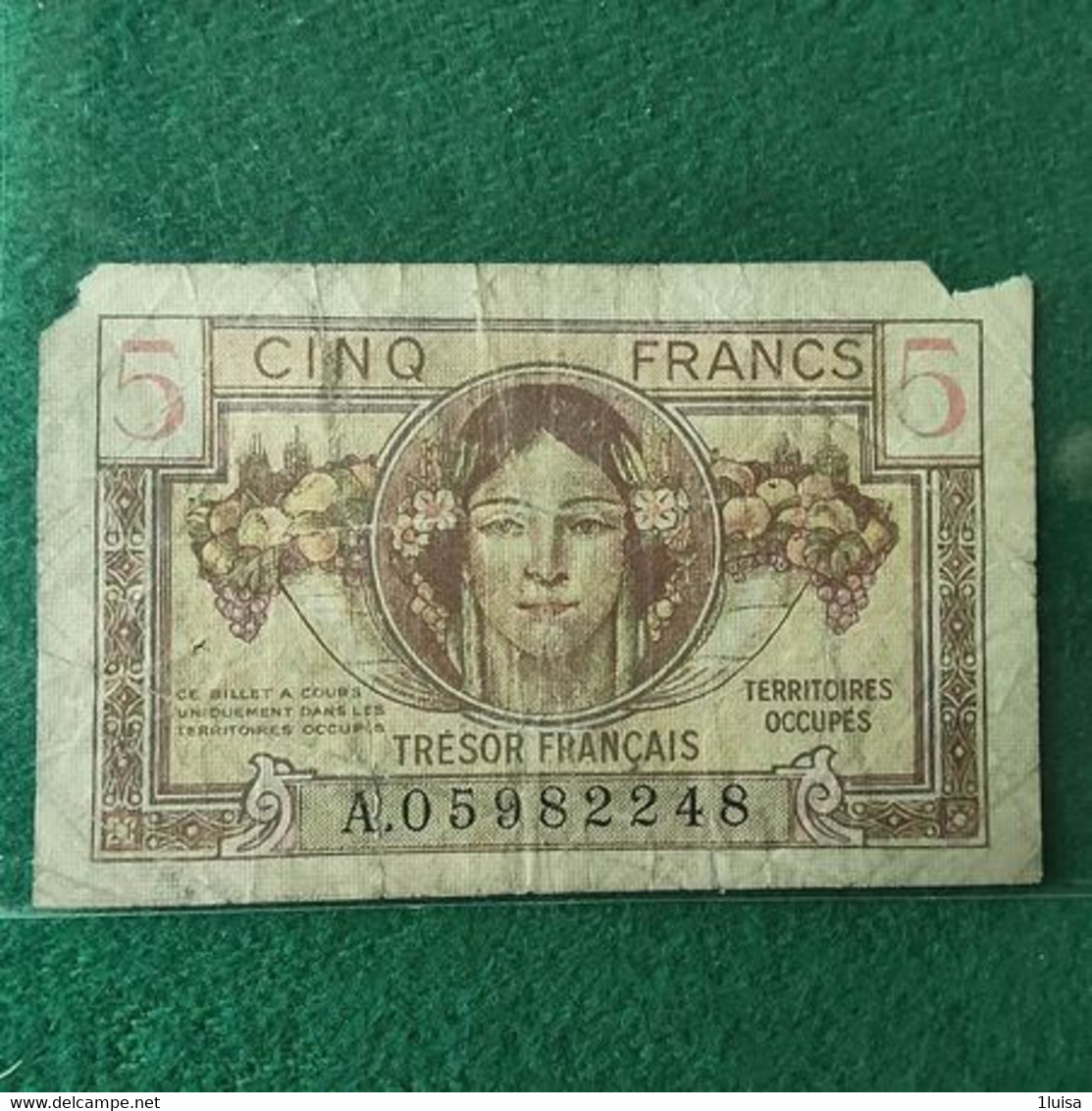 FRANCIA 5 FRANCS - 1947 Sarre