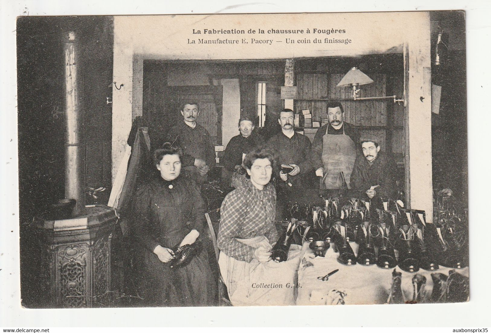 FOUGERES - LA FABRIQUE DE LA CHAUSSURE - LA MANUFACTURE E. PACORY - UN COIN DE FINISSAGE - 35 - Fougeres