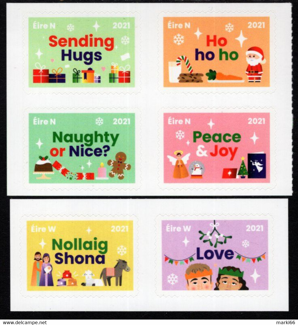 Ireland - 2021 - Christmas - Mint Self-adhesive Booklet Stamp Set - Ongebruikt