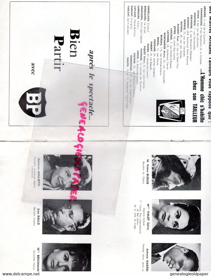 87- LIMOGES- PROGRAMME GRAND THEATRE-PIERRE PORTELLI-REVE DE VALSE STRAUSS-YERRI MERTZ-ANNE THIEBAUX-PANTINI-PRINCE-1963 - Programs