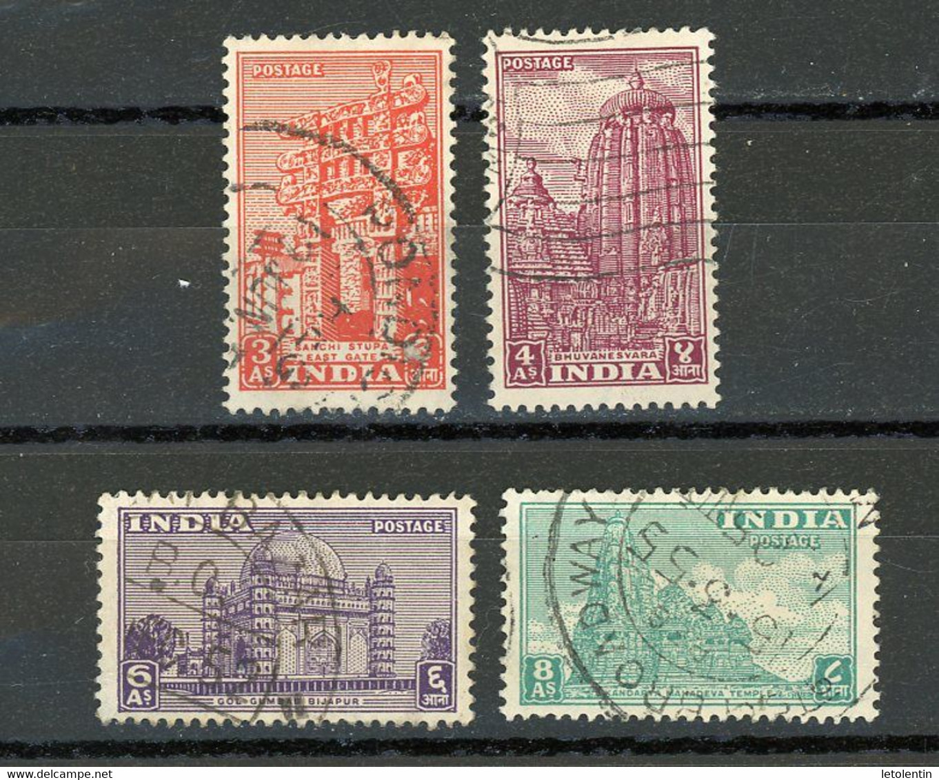 INDE - ANN. DE L'INDÉPENDANCE -   N° Yt 12+14+15+16  Obl. - Used Stamps