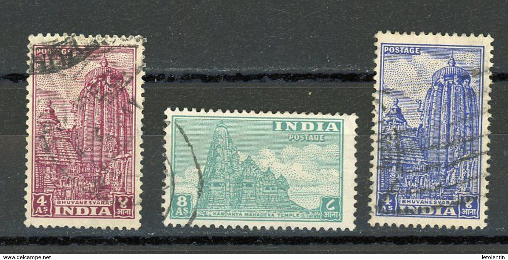 INDE - ANN. DE L'INDÉPENDANCE -   N° Yt 14+16+36  Obl. - Used Stamps