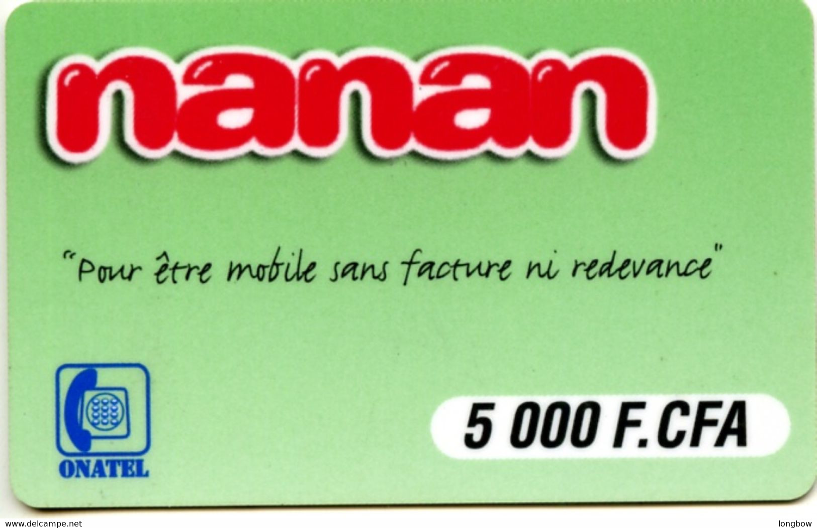 Burkina Faso Nanan Onatel 5000 F.CFA - Burkina Faso