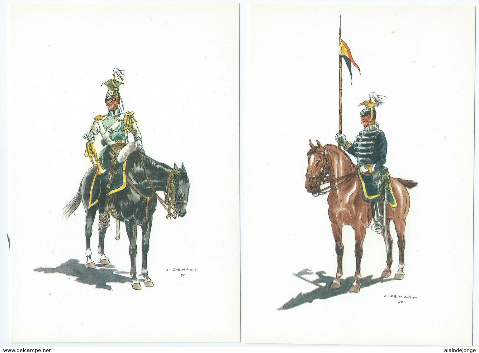 Costumes Militaires Belges - Belgische Militaire Uniformen - Periode 1715-1914 - J. Demart 79cp.