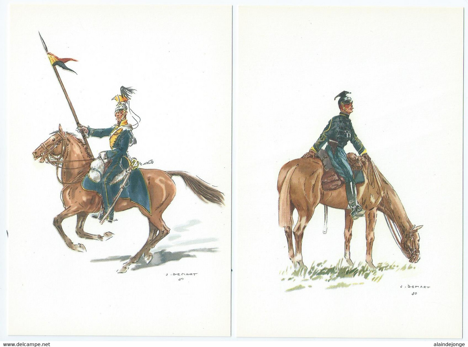 Costumes Militaires Belges - Belgische Militaire Uniformen - Periode 1715-1914 - J. Demart 79cp.