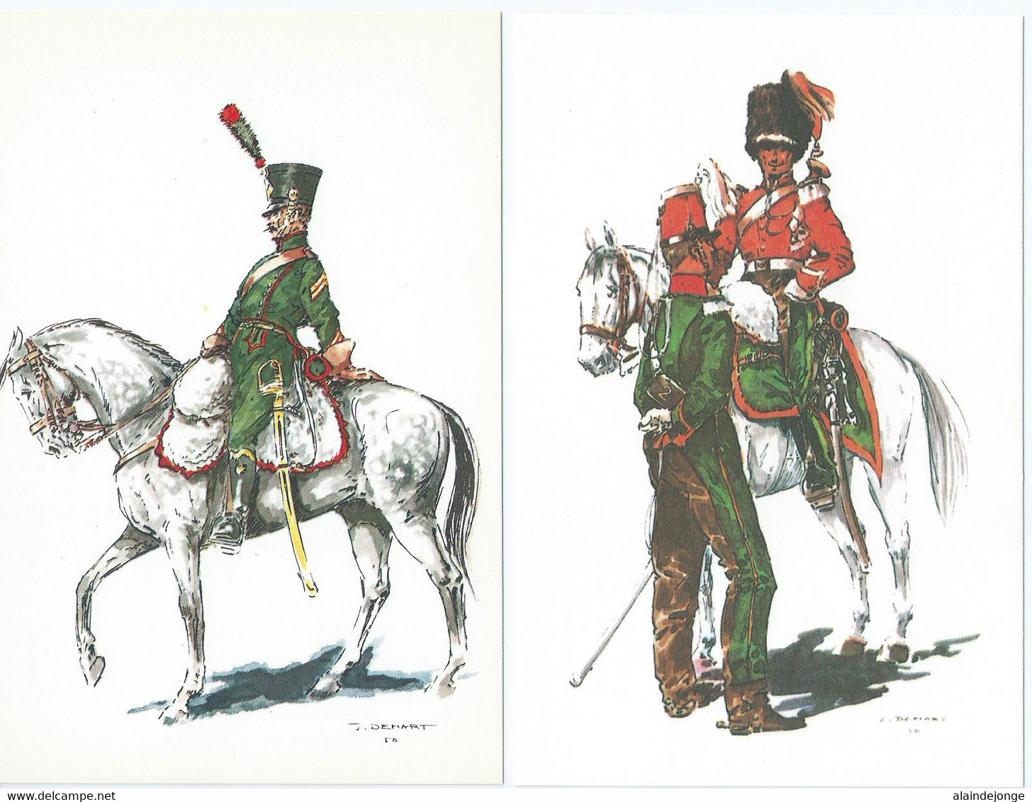 Costumes Militaires Belges - Belgische Militaire Uniformen - Periode 1715-1914 - J. Demart 79cp. - Uniformen
