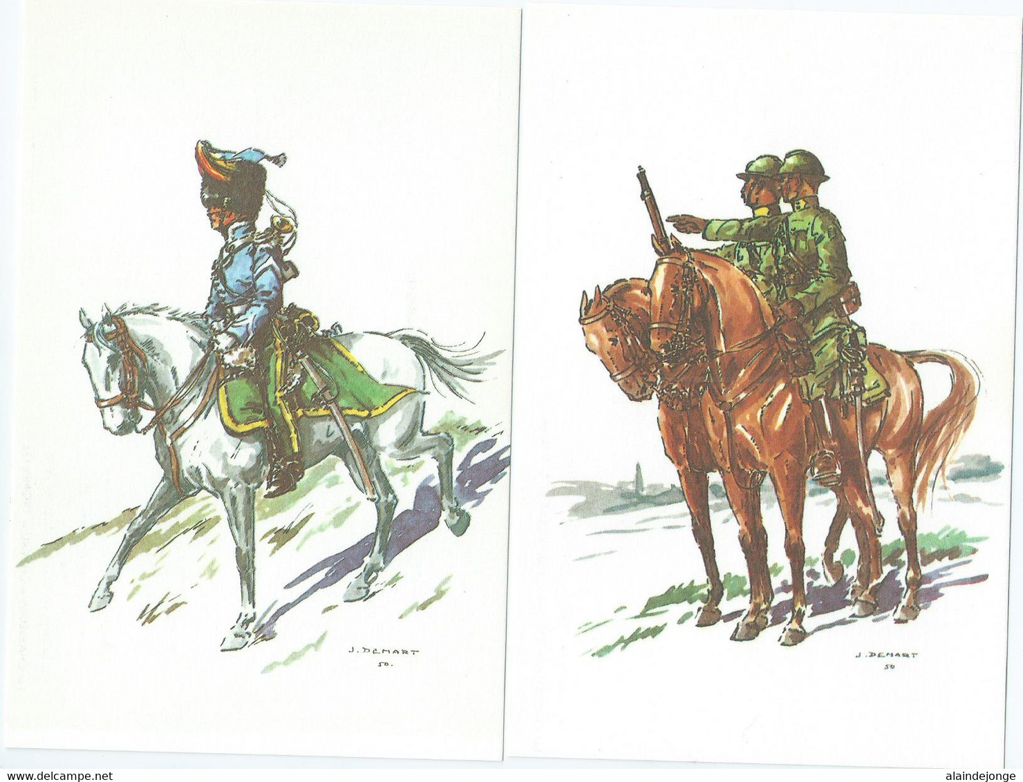 Costumes Militaires Belges - Belgische Militaire Uniformen - Periode 1715-1914 - J. Demart 79cp.