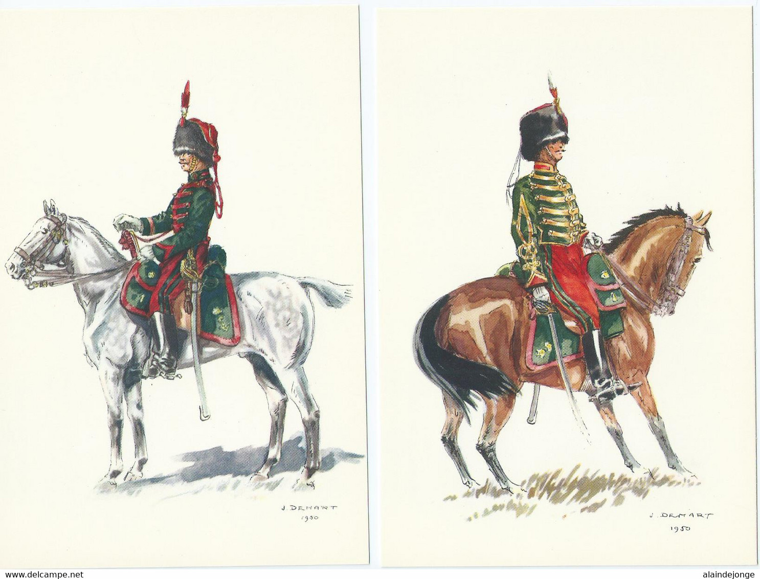 Costumes Militaires Belges - Belgische Militaire Uniformen - Periode 1715-1914 - J. Demart 79cp.