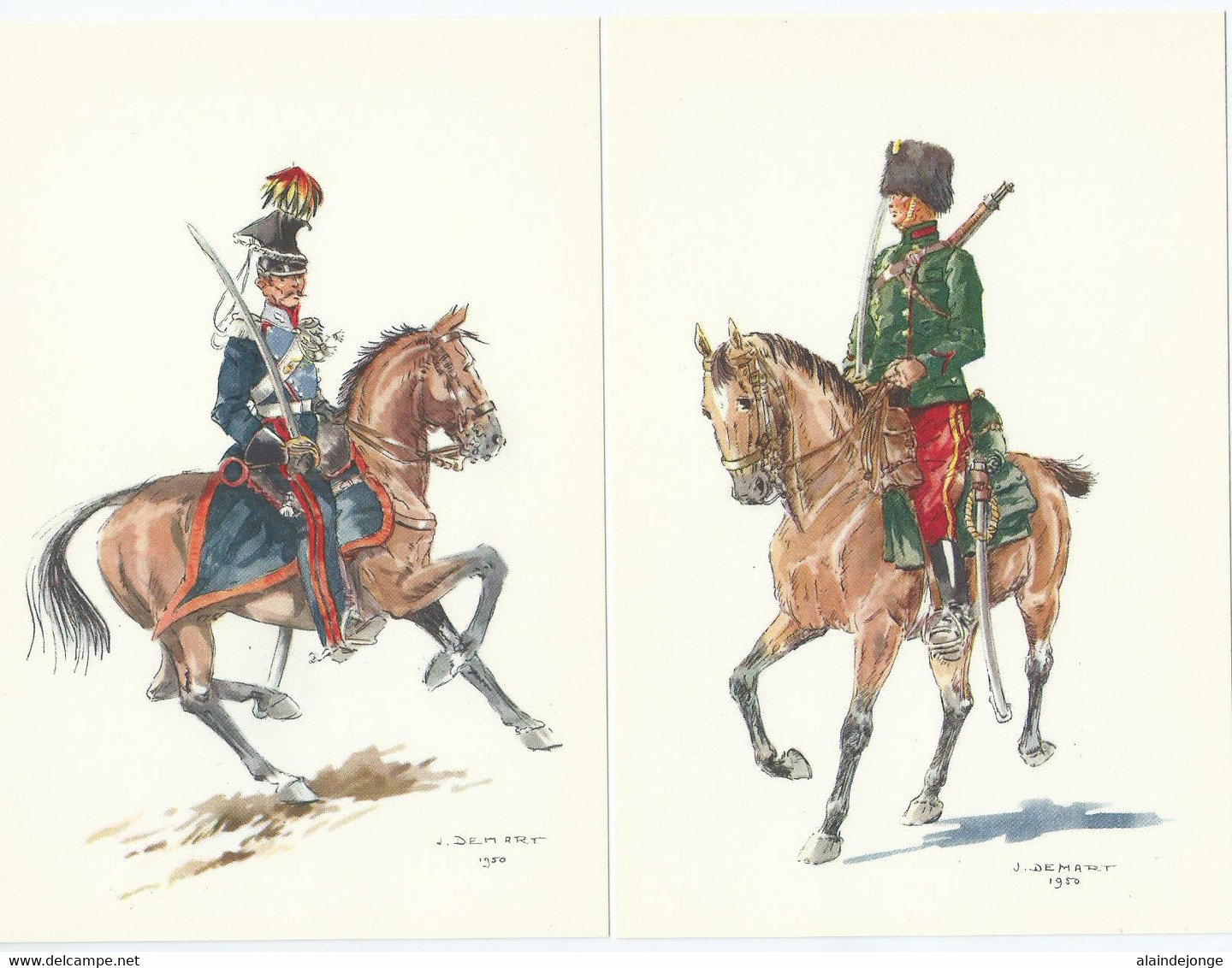 Costumes Militaires Belges - Belgische Militaire Uniformen - Periode 1715-1914 - J. Demart 79cp.