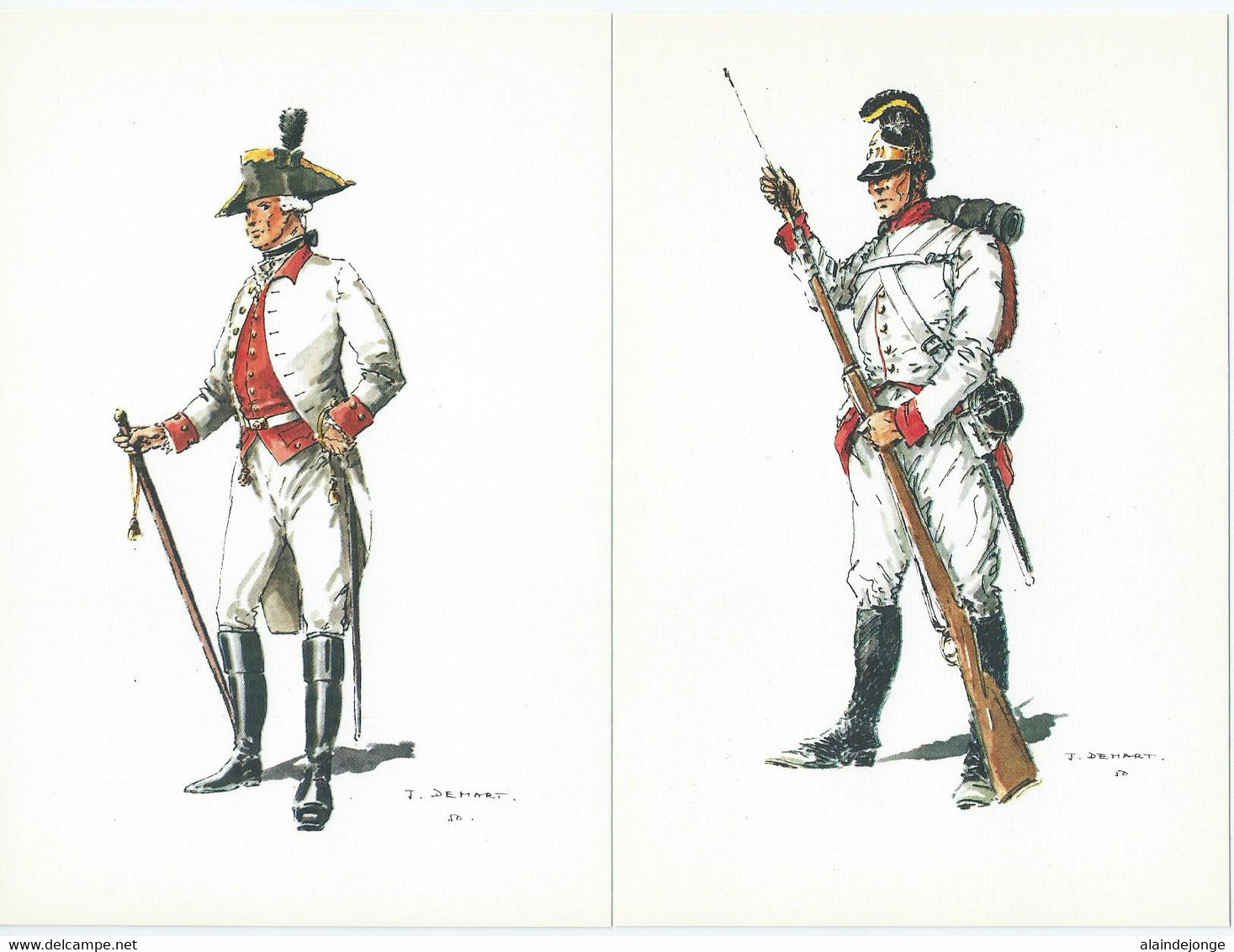 Costumes Militaires Belges - Belgische Militaire Uniformen - Periode 1715-1914 - J. Demart 79cp.