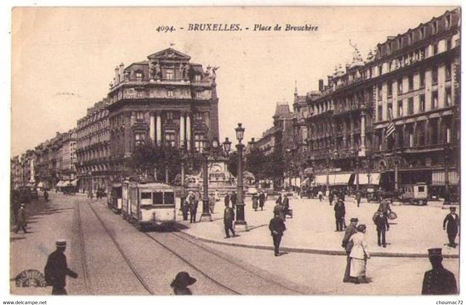 (Belgique) Bruxelles 097, Bruxelles, Henri Georges 4094, Place De Brouckère, Tramway - Vervoer (openbaar)