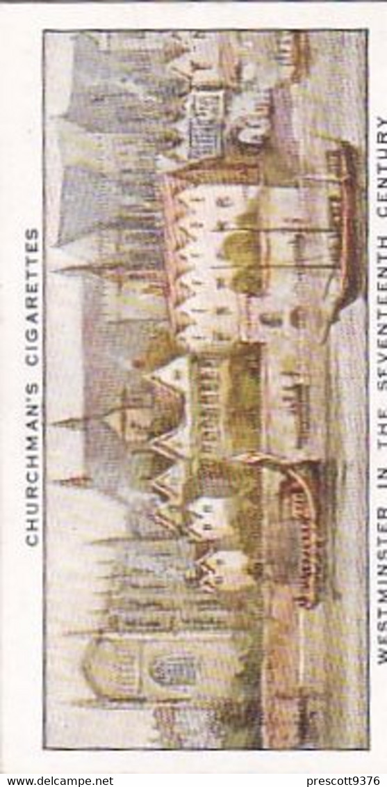 Houses Of Parliament Story 1931  - 21 Westminster In 17th C  - Churchman Cigarette Card - Original - - Churchman
