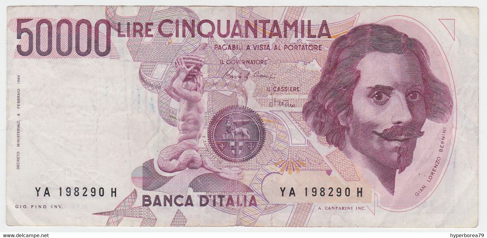 Italy P 113 A - 50.000 Lire 6.2.1984 - VF - 50000 Liras