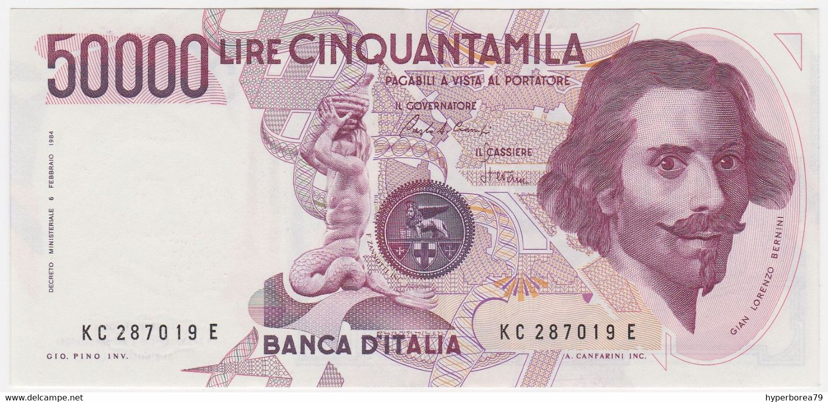 Italy P 113 A - 50.000 Lire 6.2.1984 - EF - 50000 Lire