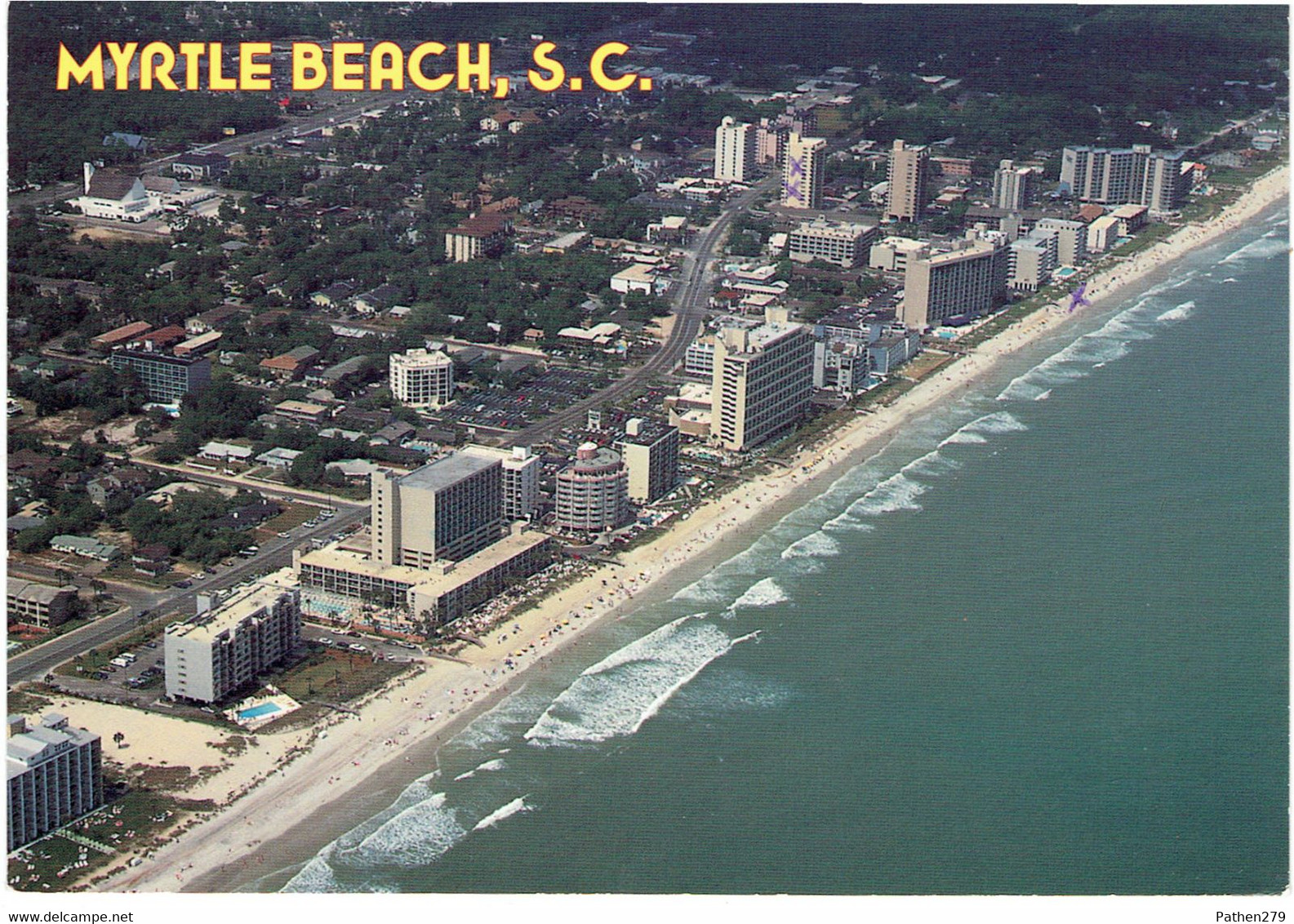 CPM ETATS-UNIS CAROLINE DU SUD MYRTLE BEACH - Vue Aérienne De La Plage - 1993 - Myrtle Beach