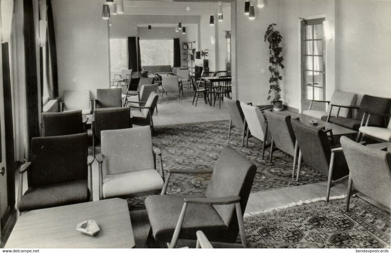 Nederland, EPE, Vakantieoord "Dellenhove", Recreatiezaal (1950s) Ansichtkaart - Epe