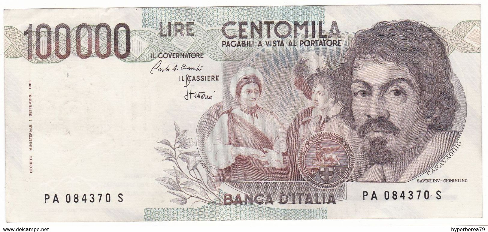 Italy P 110 A - 100,000 Lire 1.9.1983 - EF - 100000 Lire