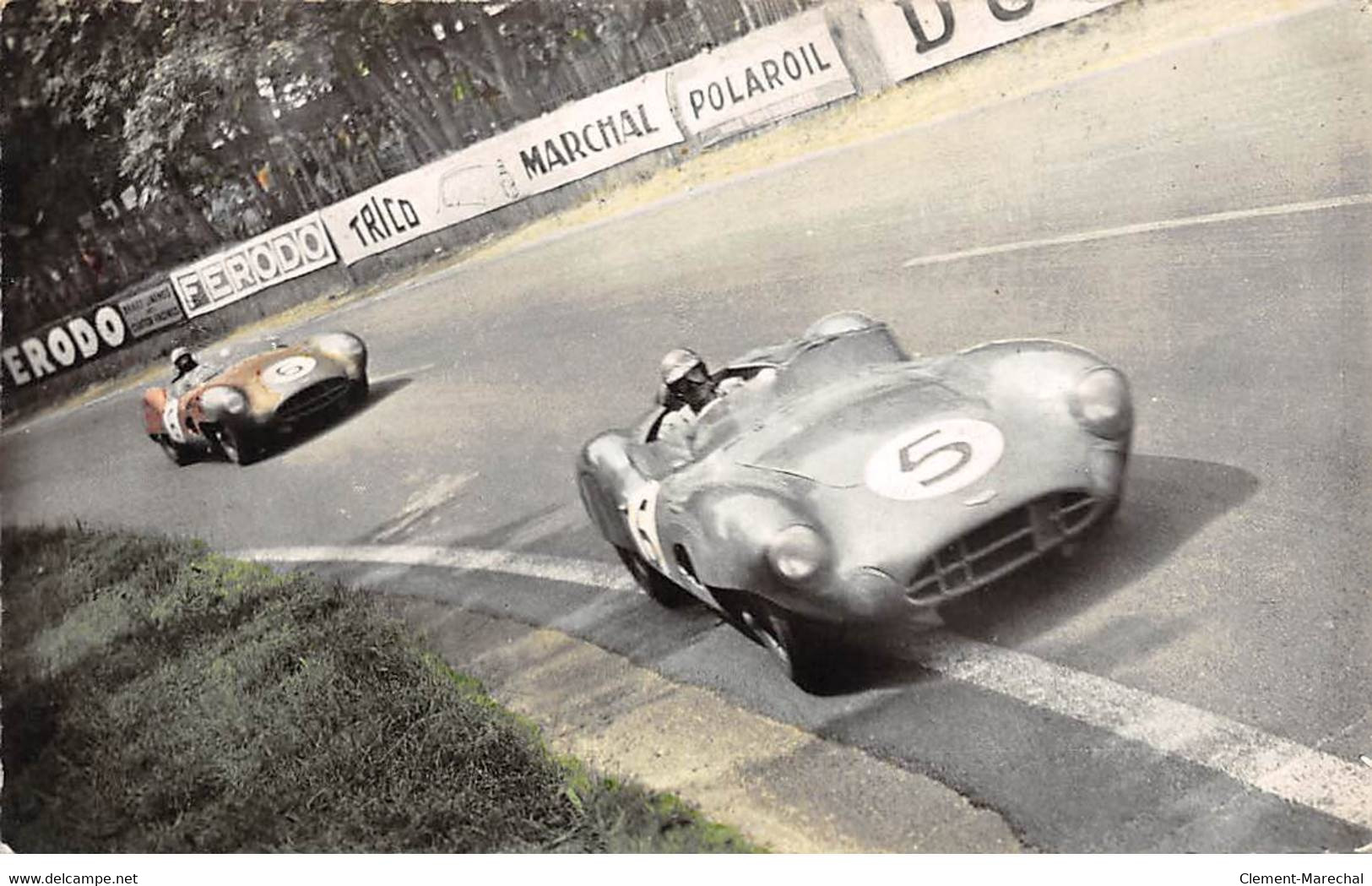 LE MANS - Circuit De La Sarthe - Juin 1959 - Les Deux Vainqueurs Dans Un Virage -très Bon état - Le Mans