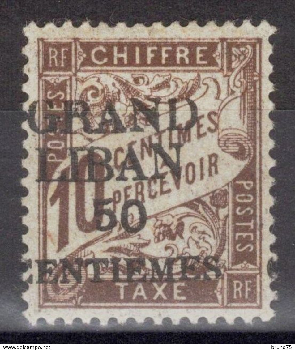 Grand Liban - YT Taxe 1 * MH - 1924 - Timbres-taxe