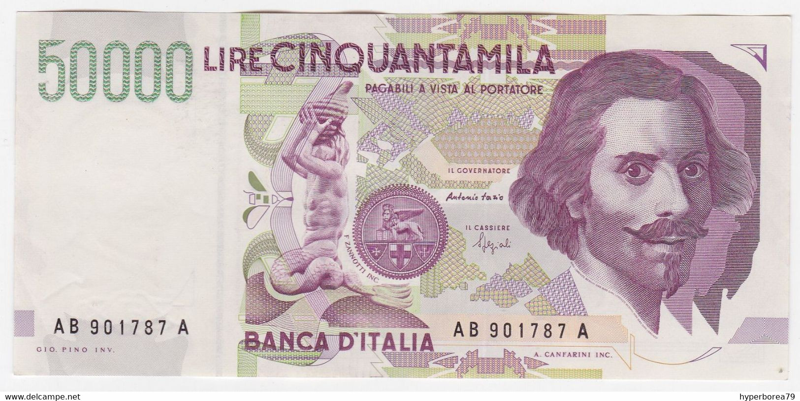 Italy P 116 B - 50.000 Lire 27.5.1992 - EF - 50000 Lire