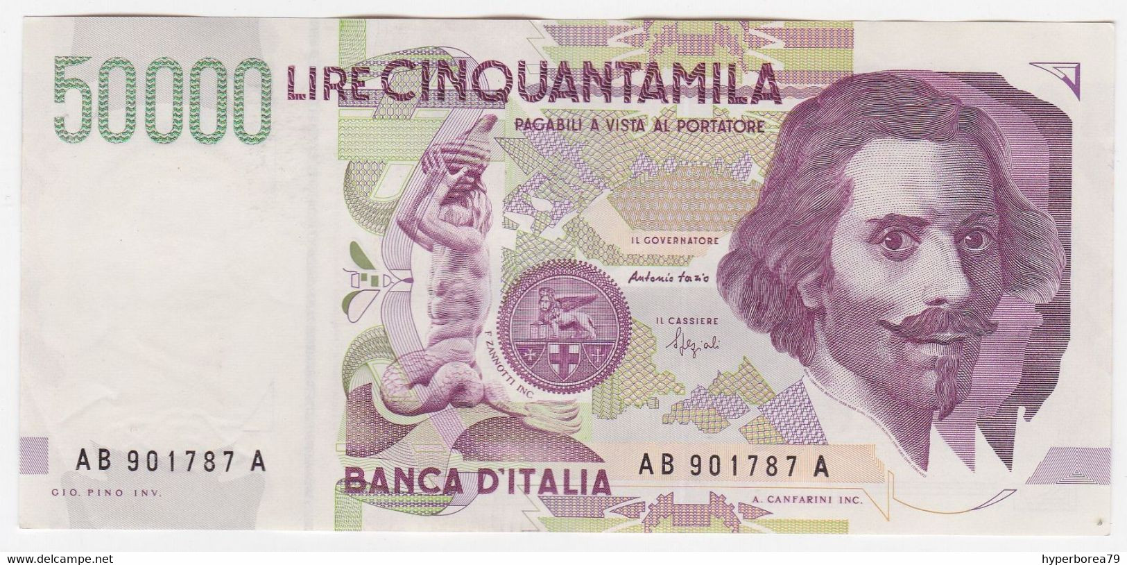Italy P 116 B - 50.000 Lire 27.5.1992 - EF - 50000 Liras