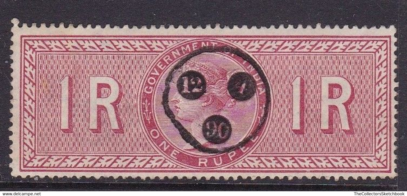 India Victoria Special Adhesive 1R Red Good Used - Otros & Sin Clasificación