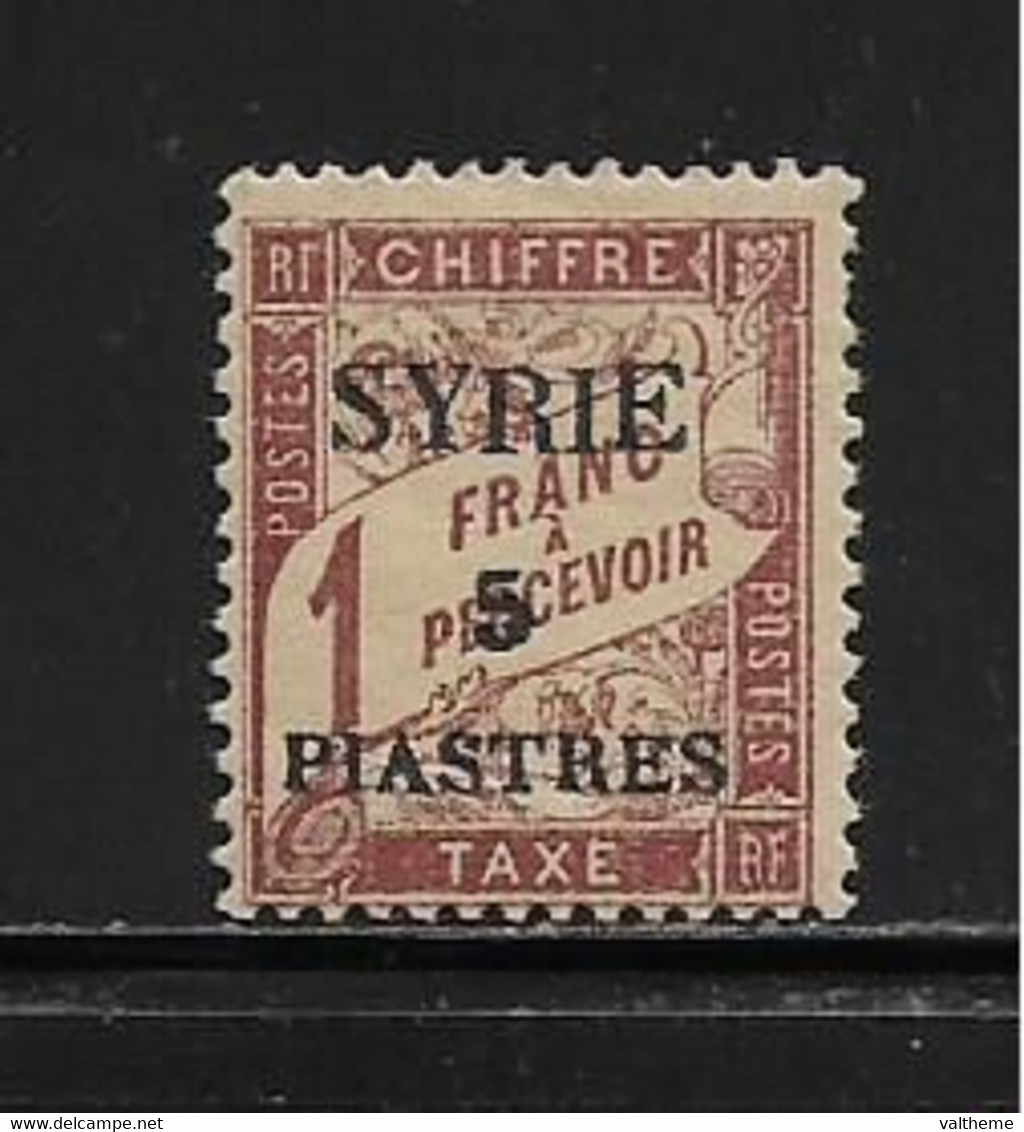 SYRIE  ( FRSYR - 86 )  1924  N° YVERT ET TELLIER    N° 26   N* - Timbres-taxe