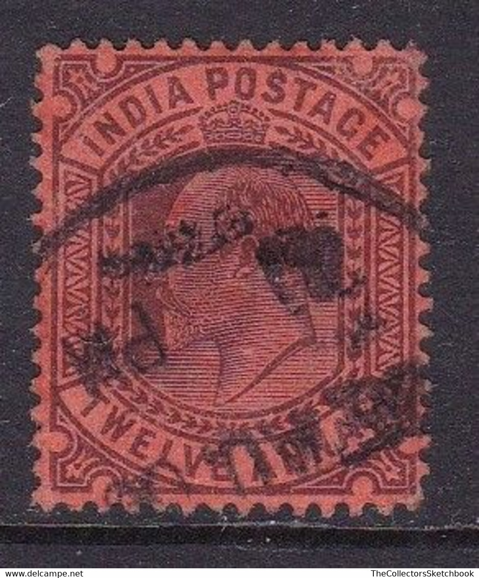 India Edward V11 12A  Purple (red) Good Used - Andere & Zonder Classificatie