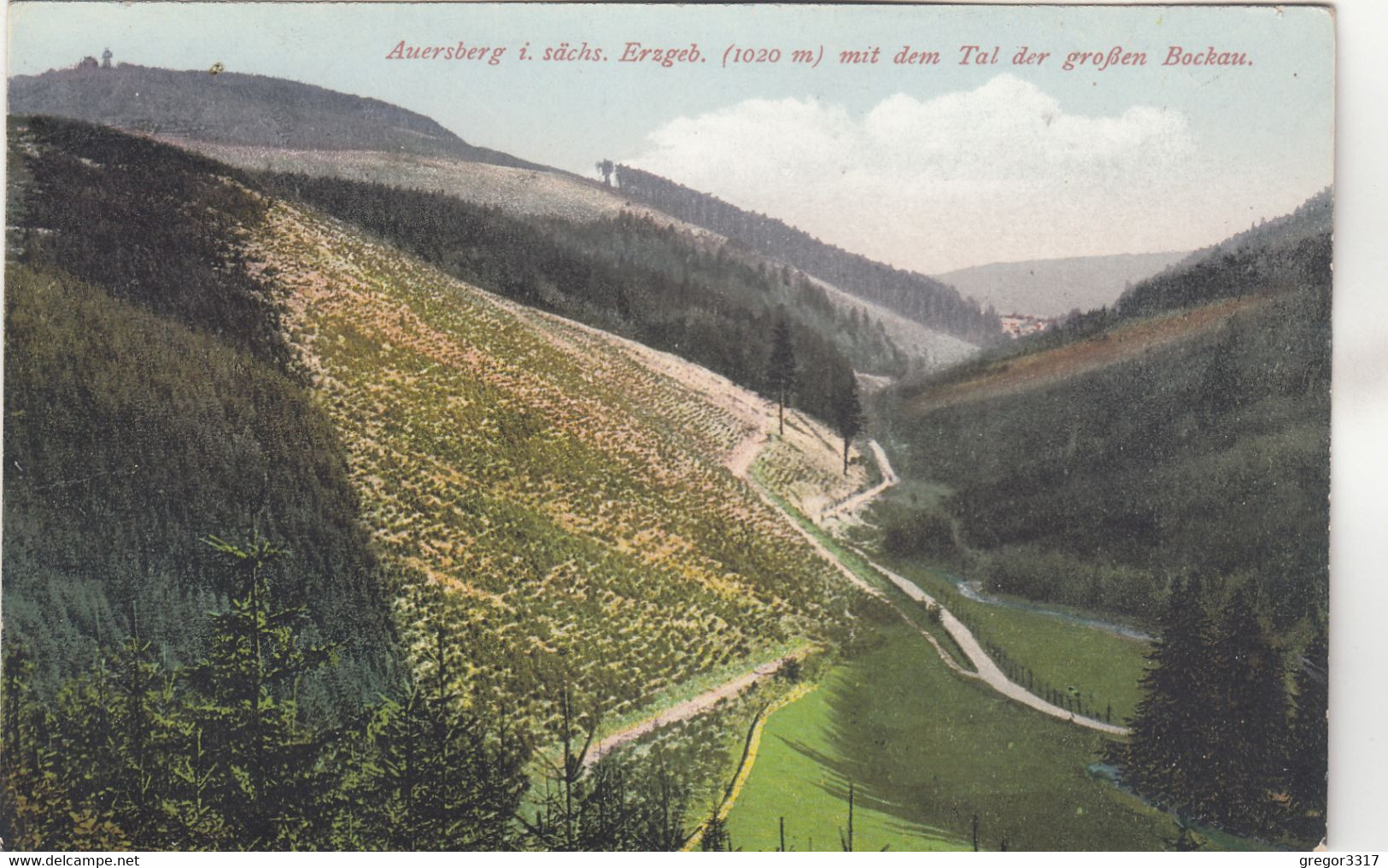 A3104) AUERSBERG I. Sächs. Erzgebirge - Mit Dem Tal Der Großen BOCKAU - - Auersberg