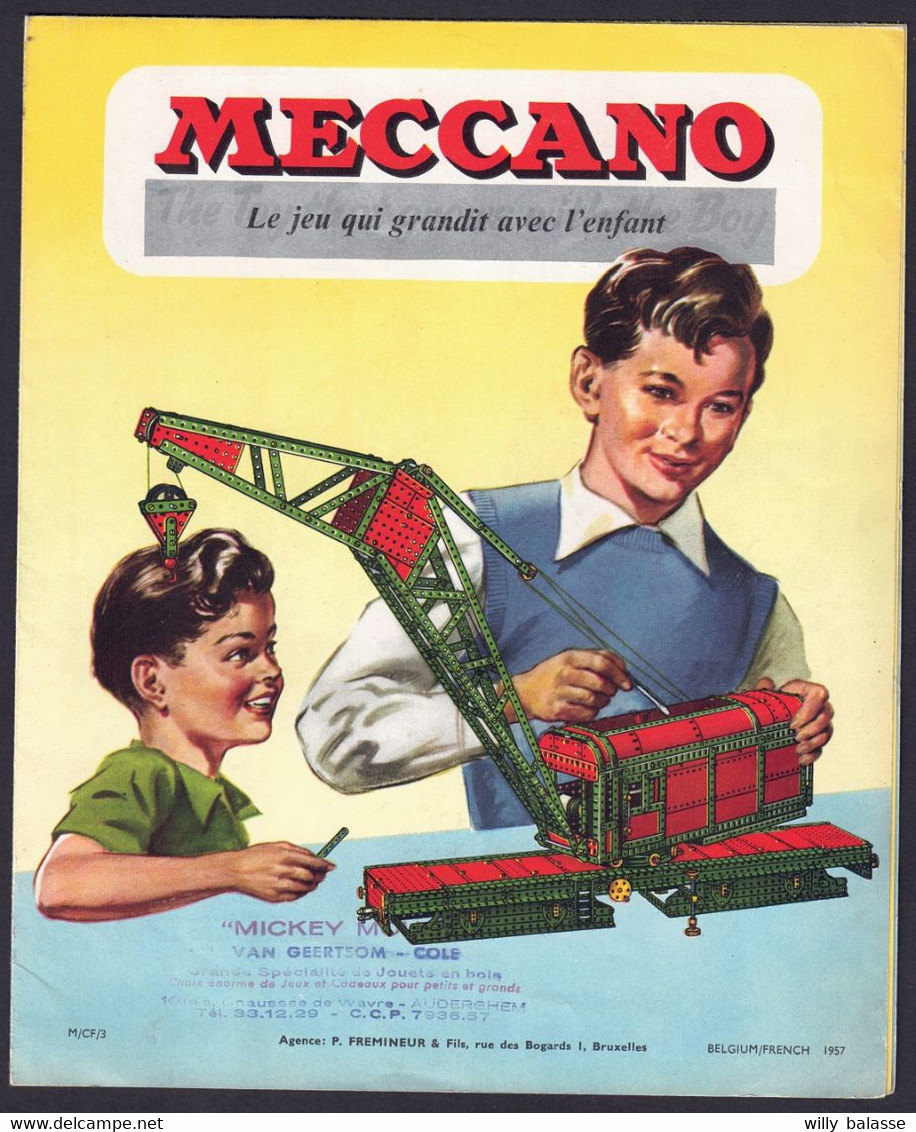 +++ MECCANO Magasine - Dépliant Publicitaire - Publicité Jeu De Construction - Jouet - Toy - 1957  // - Meccano