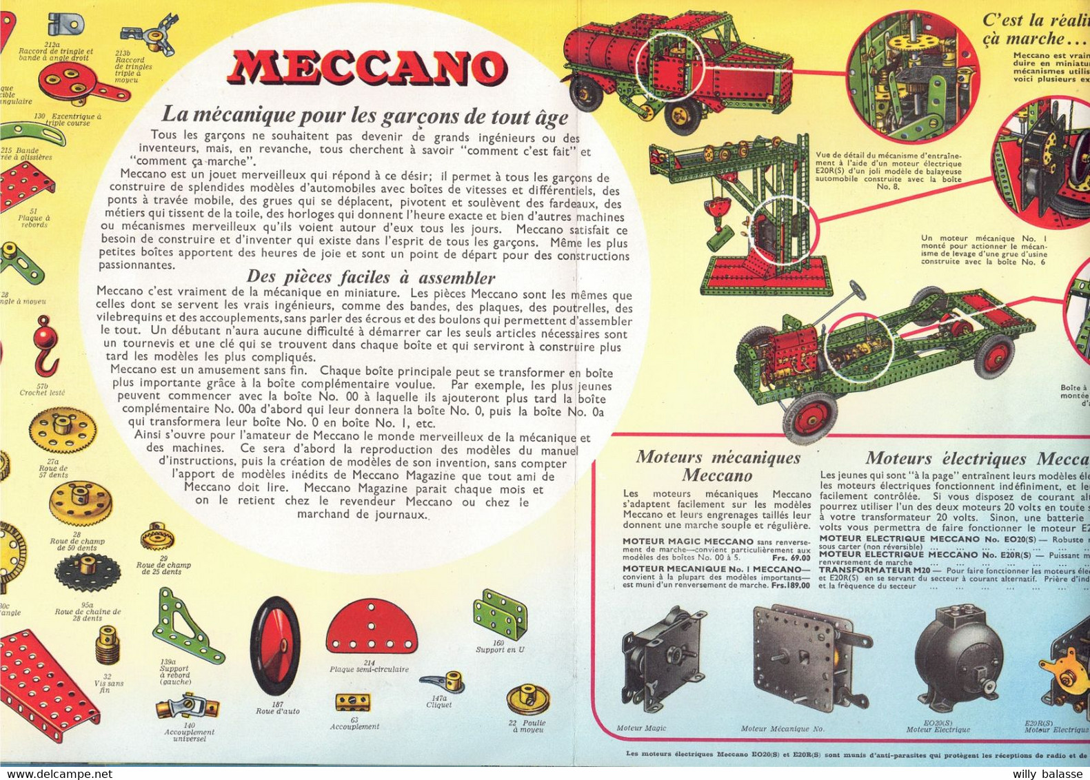 +++ MECCANO Magasine - Dépliant Publicitaire - Publicité Jeu De Construction - Jouet - Toy - 1957  // - Meccano