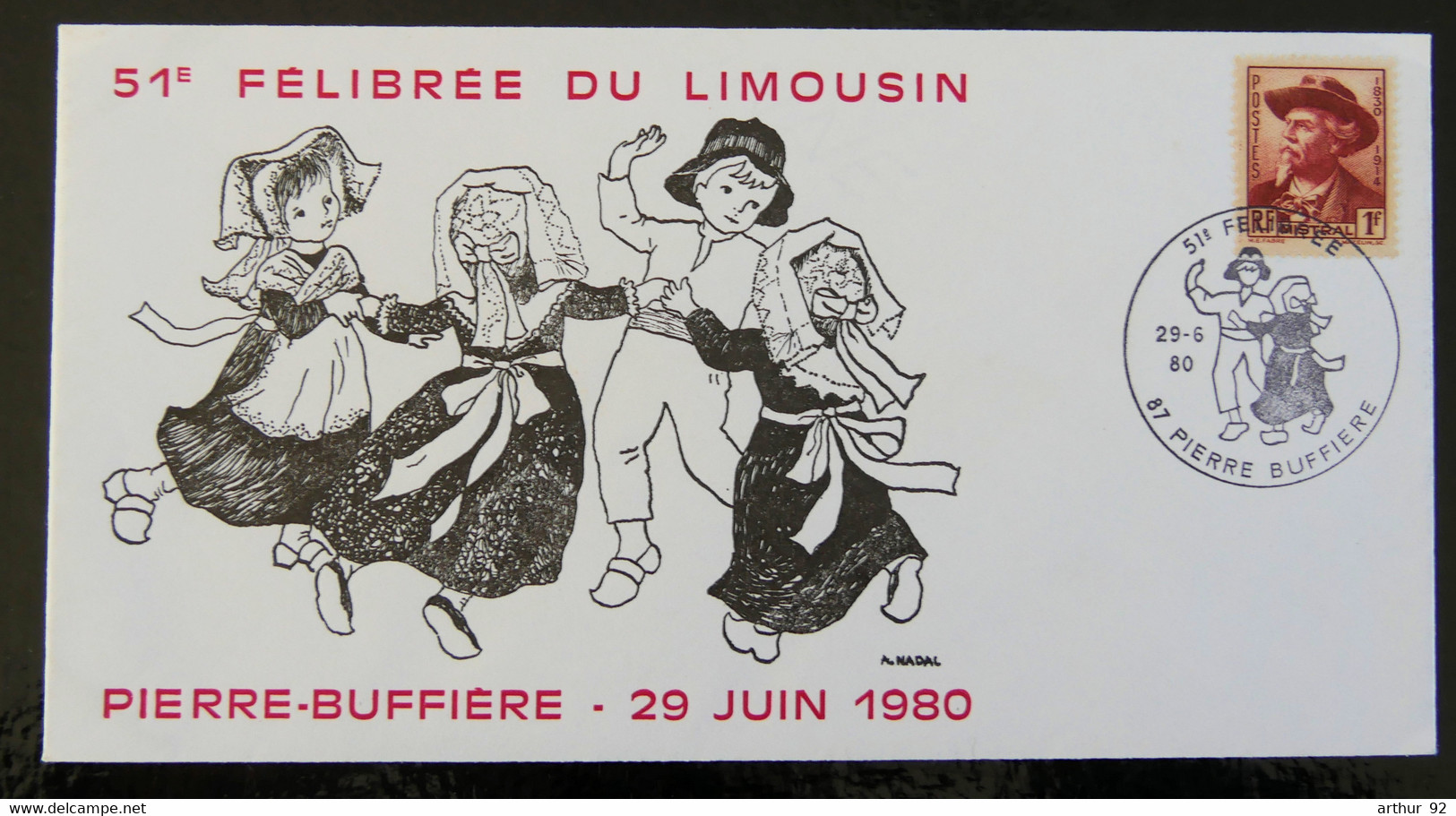 FRANCE - 1980 - 51è FELIBREE DU LIMOUSIN - PIERRE BUFFIERE - 87 - 1961-....