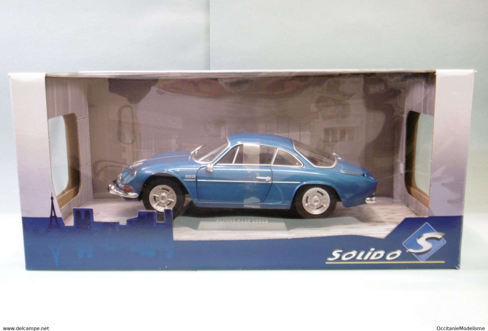 Solido - RENAULT ALPINE A110 1600S 1969 bleu Berlinette réf. S1804201 Neuf NBO 1/18