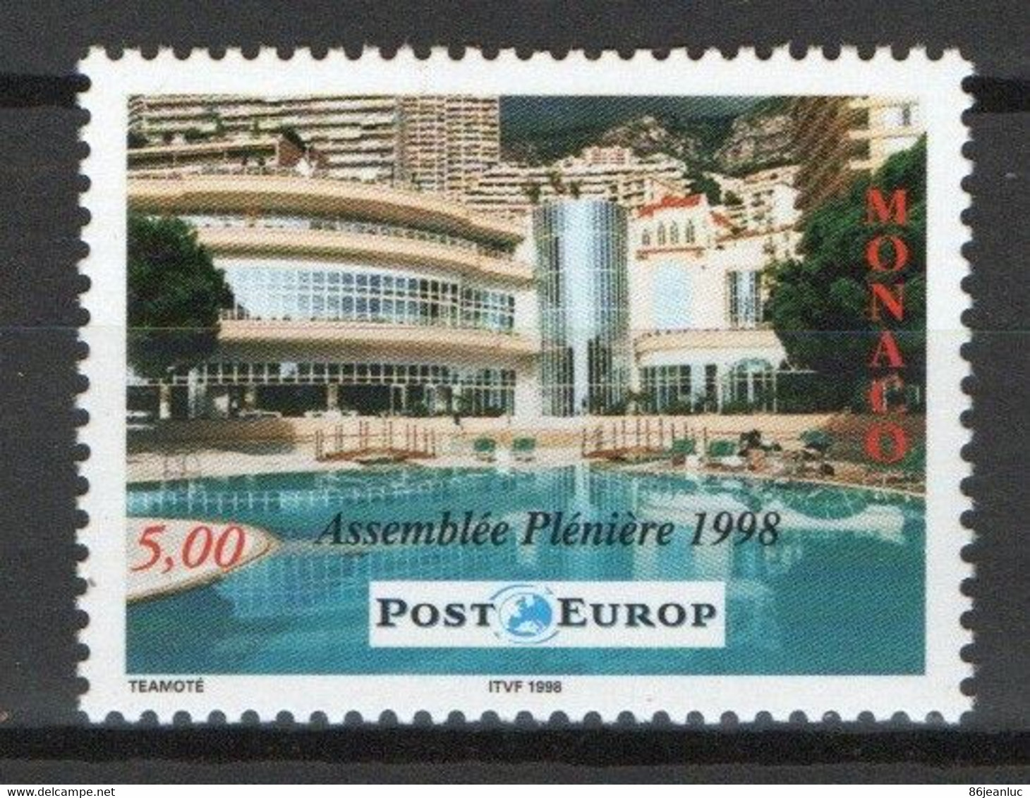 Monaco 1998 :  N° 2171  - ASSEMBLEE PLENIERE DE POST EUROP - Neuf** - - Ungebraucht