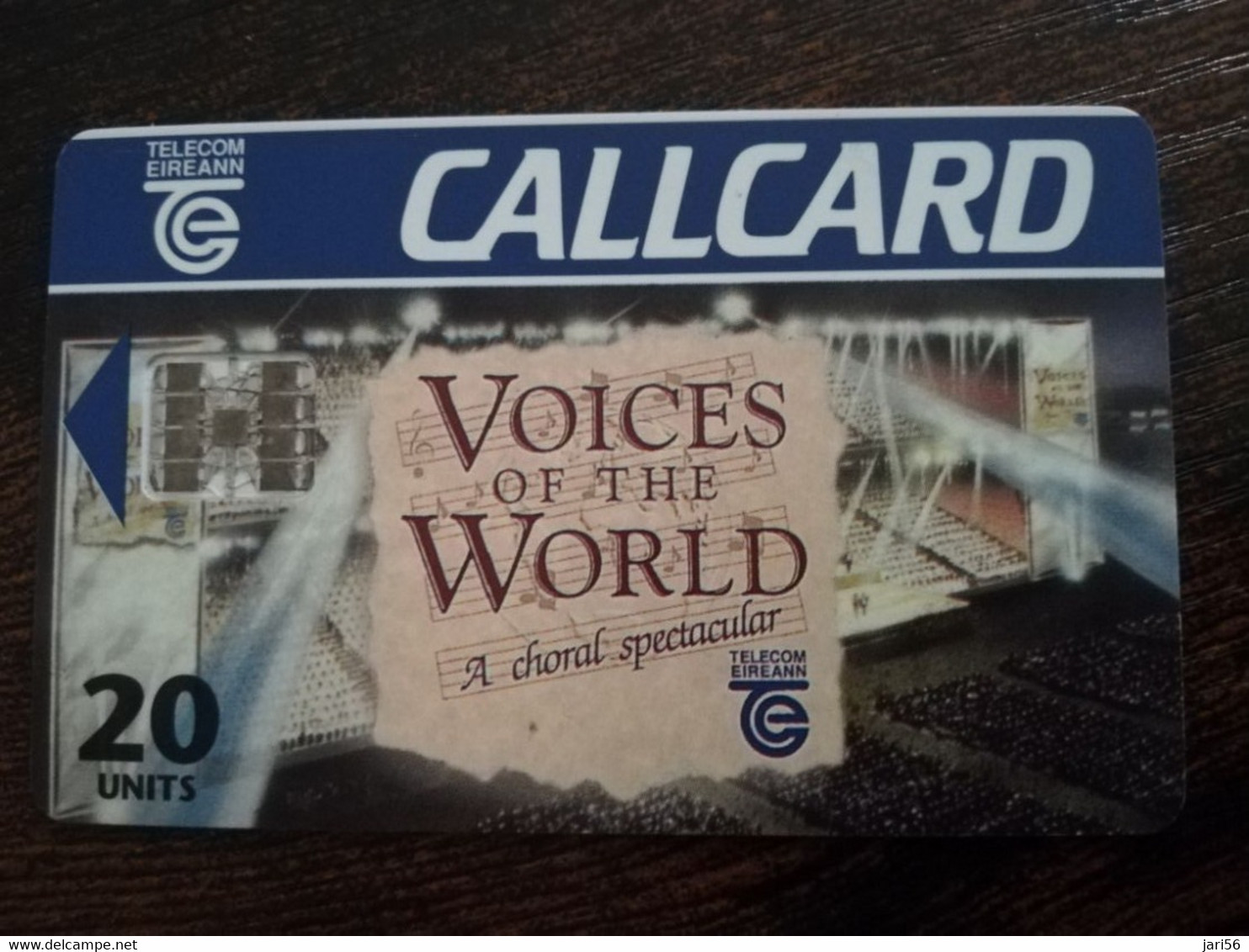 IRELAND /IERLANDE    CHIPCARD  20 UNITS  VOICES OF THE WORLD          ** 6388** - Irland