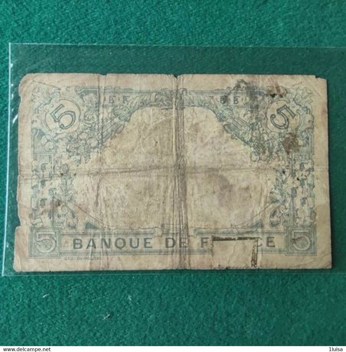 FRANCIA 5 FRANCS 1913 - 5 F 1912-1917 ''Bleu''