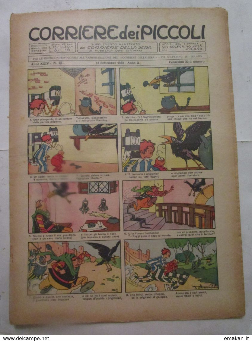 # CORRIERE DEI PICCOLI N 38 - 1932 - POPOLI PITTORESCHI / I MAGIARI - Corriere Dei Piccoli