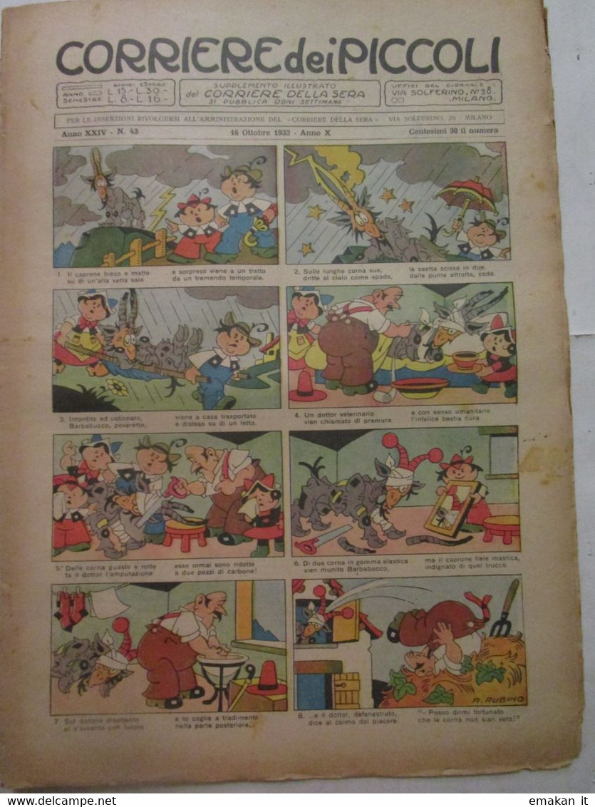 # CORRIERE DEI PICCOLI N 42 - 1932 - L'ALBUM DEI SOLDATI / ESERCITO POLACCO - Corriere Dei Piccoli