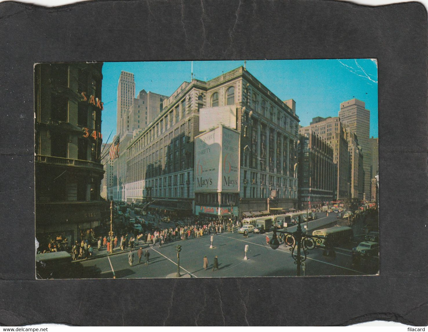 106211         Stati  Uniti,  Herald  Square,  Showing  Macy"s  Department  Store,  New York  City,  VG  1963 - Lugares Y Plazas