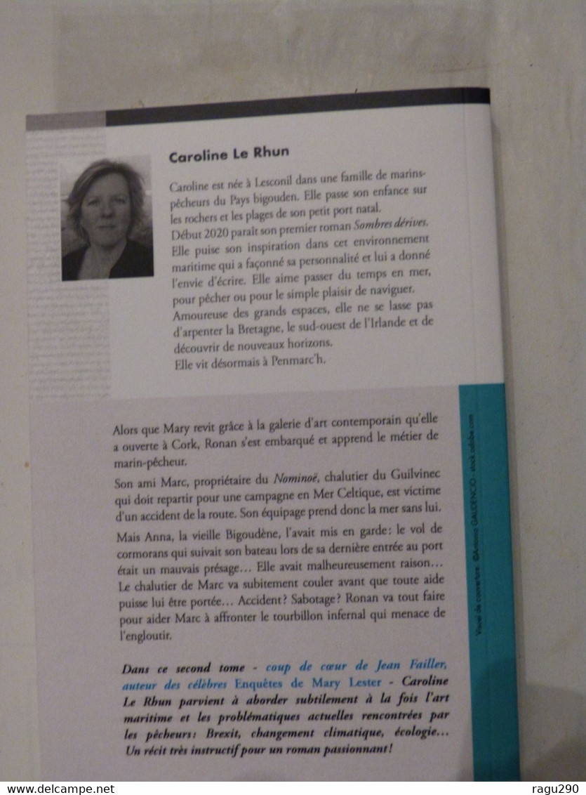 VAGUES AMERES  Par CAROLINE LE RHUN  éditions PALEMON  Policier Breton - Trévise, Ed. De