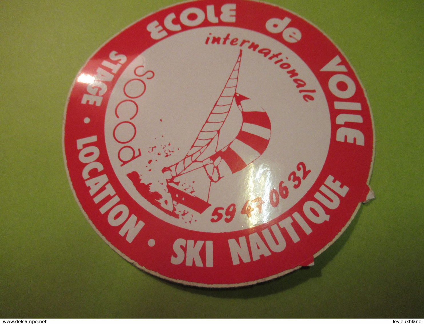 SPORT/ECOLE De VOILE Internationale/ Stage Location Ski Nautique/ MAC Line/ Vers 1970-1980     ACOL187 - Autocollants